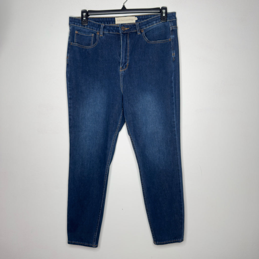 Soft Surroundings Ultimate Denim Skinny Ankle Jeans - Size 14