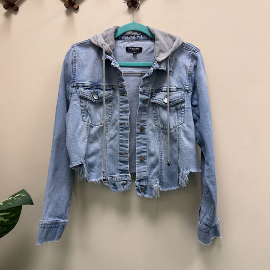 C'est Toi Denim Jacket w/Removable Hood - Size Medium