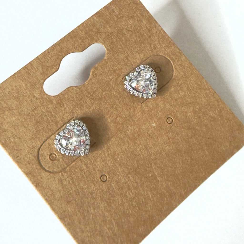 Heart Shape Stud Earrings