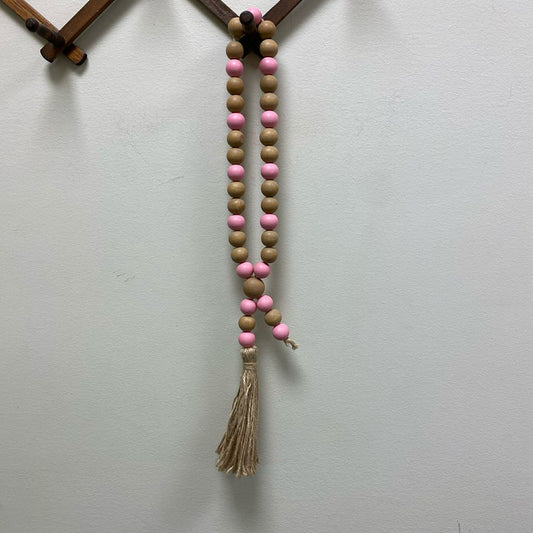 Pink & Green Decorative Beaded Garland
