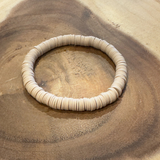 Inga Ann's Sand Heishi Beaded Bracelet