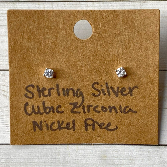 Sterling Silver Cubic Zirconia Earrings