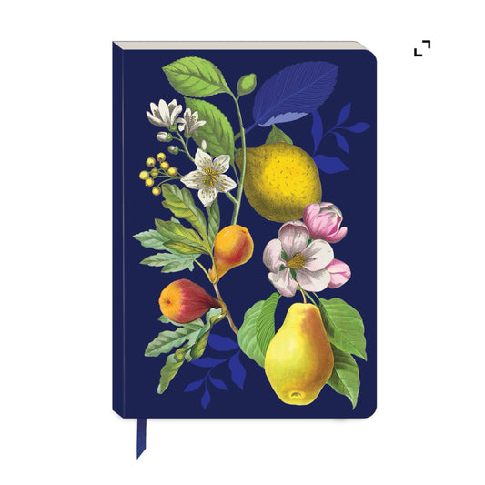 Vintage Floral Fruit Softcover Journal