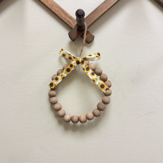 Fall Wreath w/Sunflower Ribbon