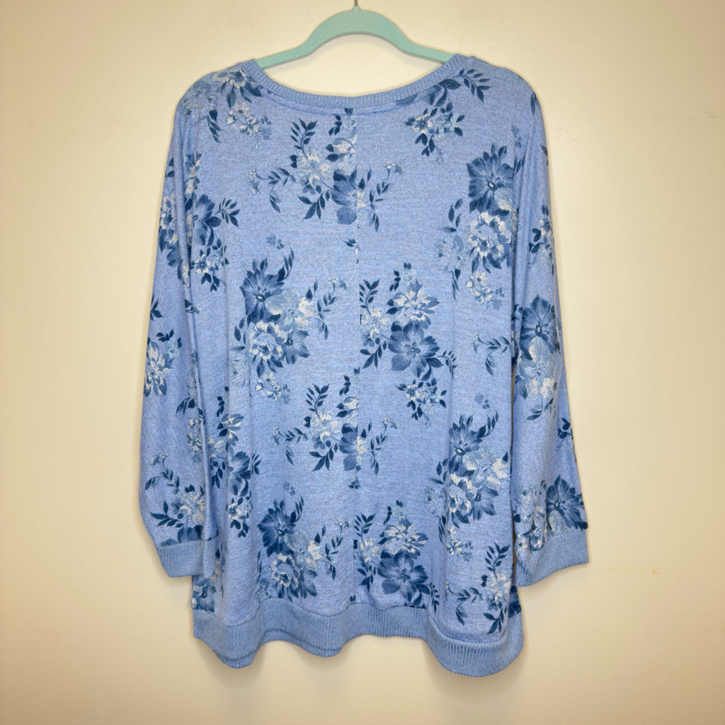 Lane Bryant Floral Print Top - Size 2X (18/20)