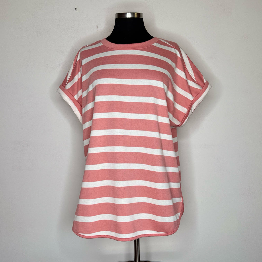 Cupio Striped Dolman Sleeve Top - Size XL