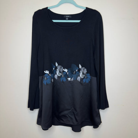 Alfani Crochet Embroidery Top - Size XL