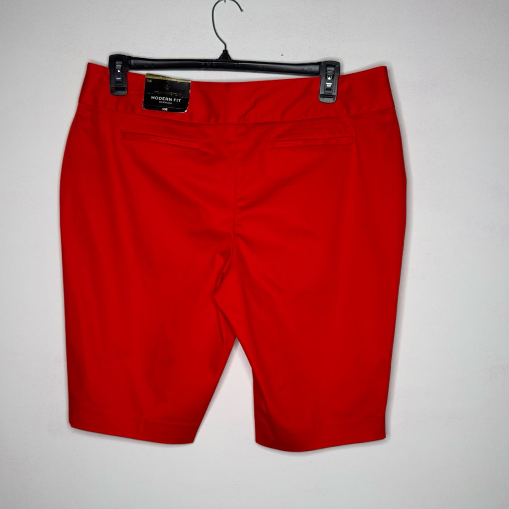 Worthington Modern Fit Red Chino Shorts - Size 14