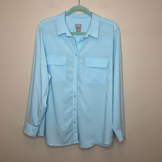 Chico's Silky Soft Button Front Shirt - Size XL