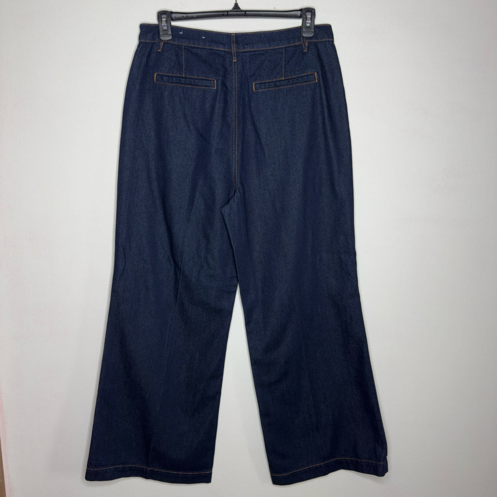 Loft High Rise Wide Leg Trouser Jeans - Size 14