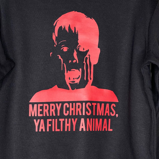 Youth Merry Christmas Ya Filthy Animal Graphic Sweatshirt - Size Youth Medium