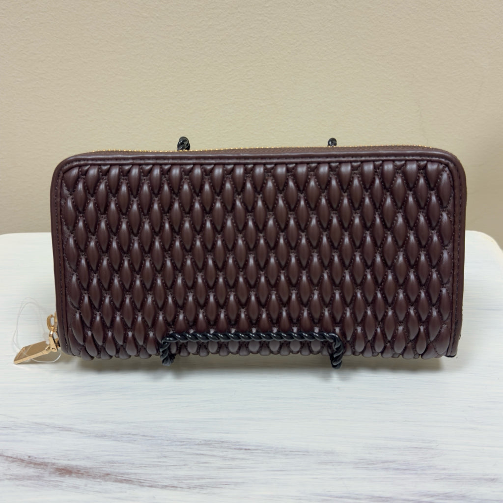 Brown Zip Around Wallet
