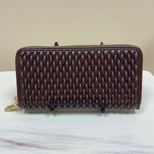 Brown Zip Around Wallet