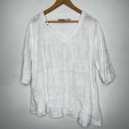 Casual Cottonseed Wear Top - Size XL