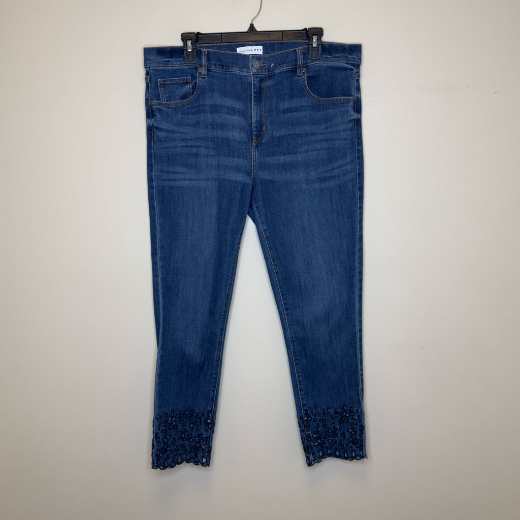Loft Modern Skinny Crop Jeans - Size 14