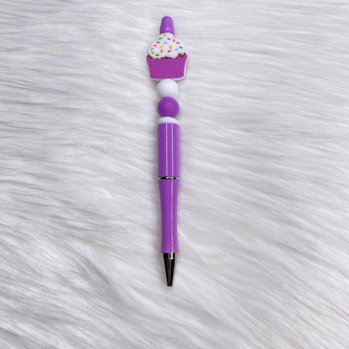 Beaded Ink Pen - Cupcake