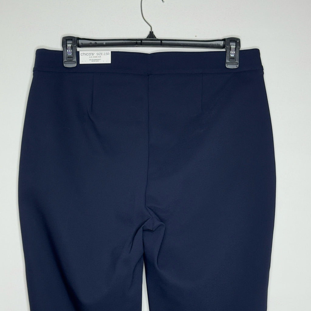 Chico's Bi-Stretch Front Seam Slit Ankle Pants - Size 14