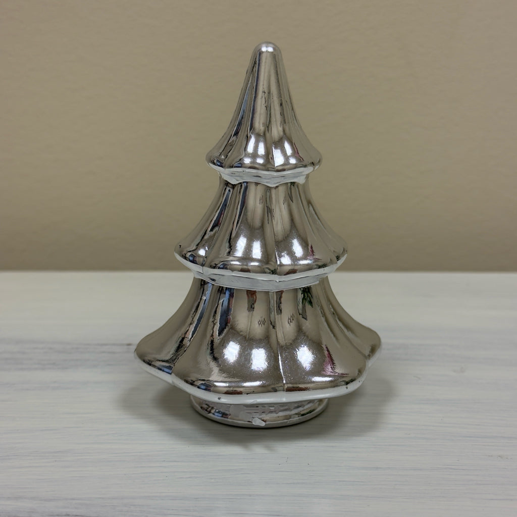 Shiny Silver Christmas Tree