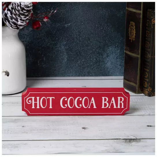 Hot Cocoa Bar Wood Decor
