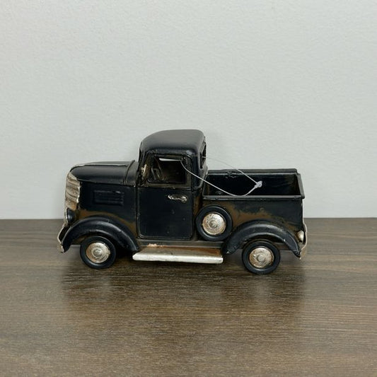 Vintage Black Metal Truck Decor