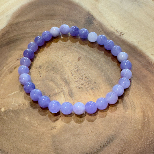 Inga Ann's Purple Smokey Beaded Bracelet