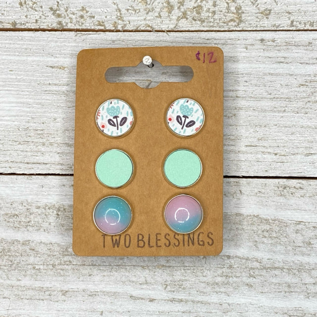 Two Blessing Earrings - 3pk