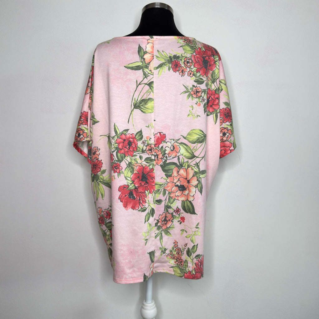 BiBi Floral Top - Size Large