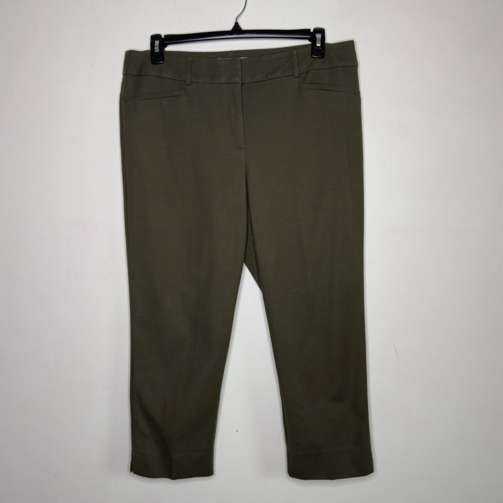 Loft Julie "The Riviera Pant" Green Dress Pants - Size 14