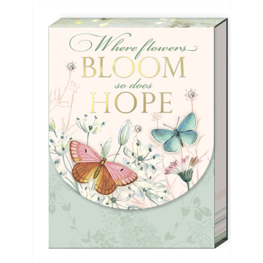 Where Flowers Bloom So Does Hope Pocket Notepad
