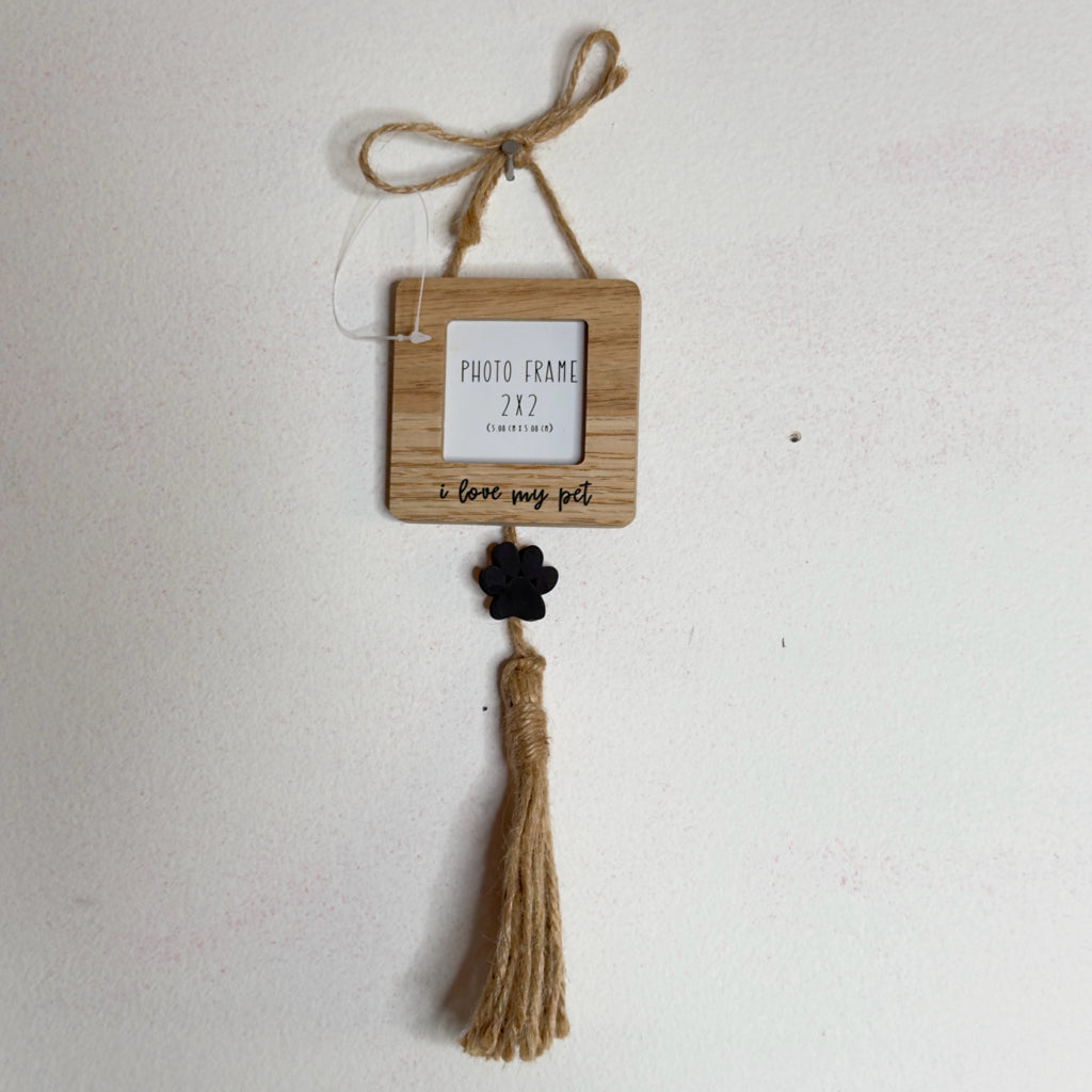I Love My Pet Hanging Picture Frame