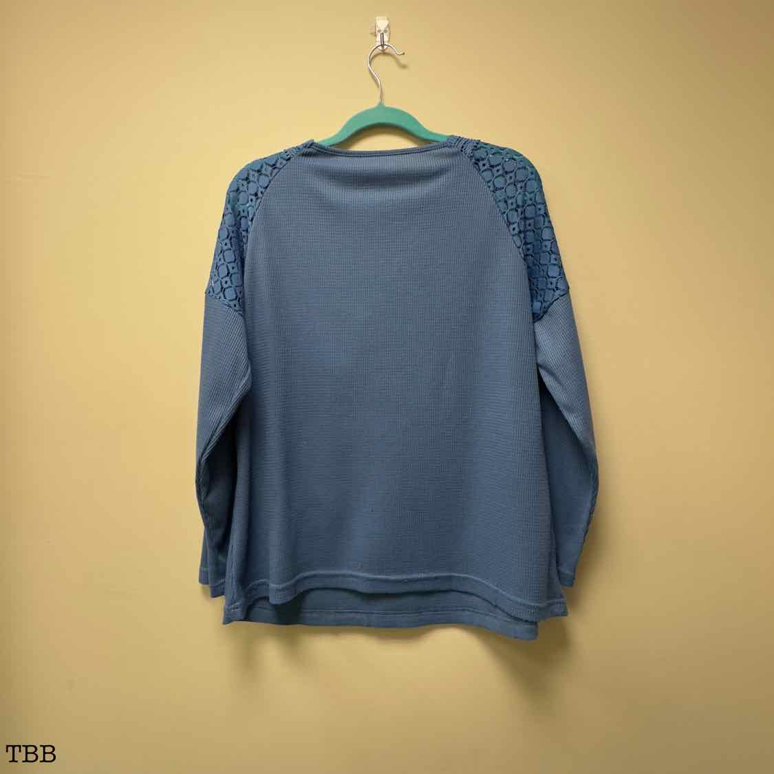 Lace Trim Thermal Top - Size XL