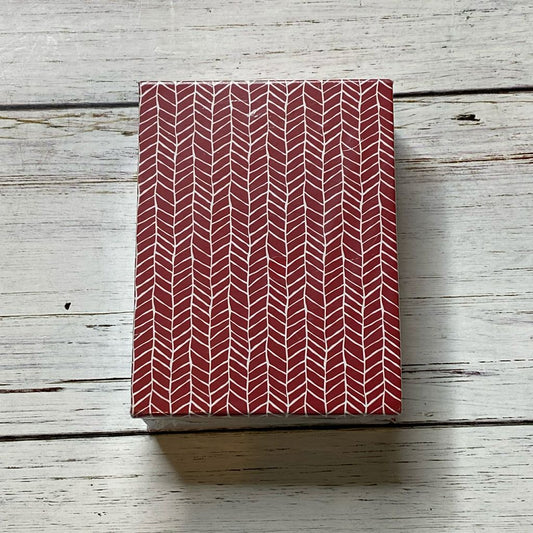 Izzy B Mini Notepad - Red & White