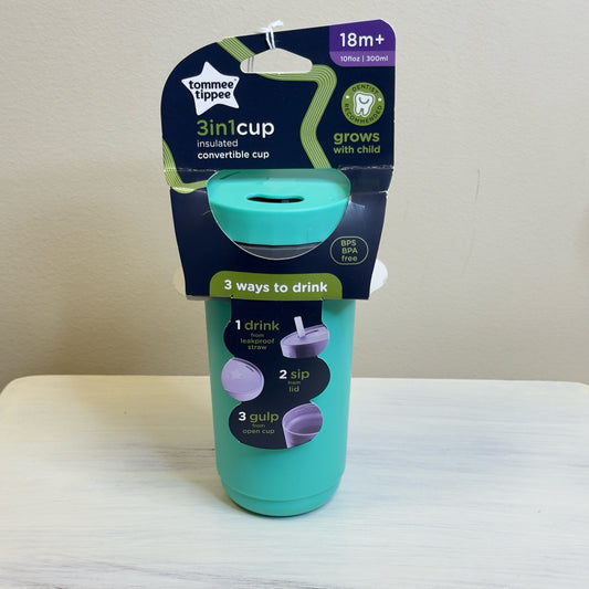 Tommee Tippee 3in1 Insulated Convertible Cup