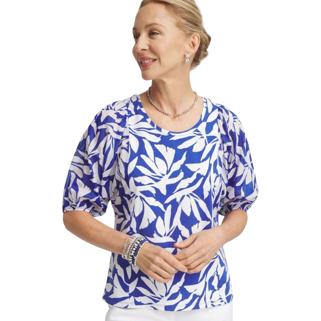 Chico's Dolman Short Sleeve Knit Top - Size Large