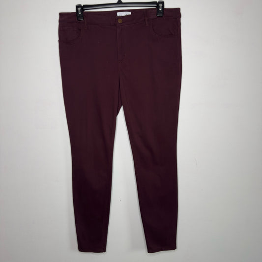 Loft Burgundy Soft Jeggings - Size 14 Tall