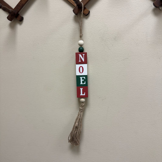 Noel Hanging Block Sign