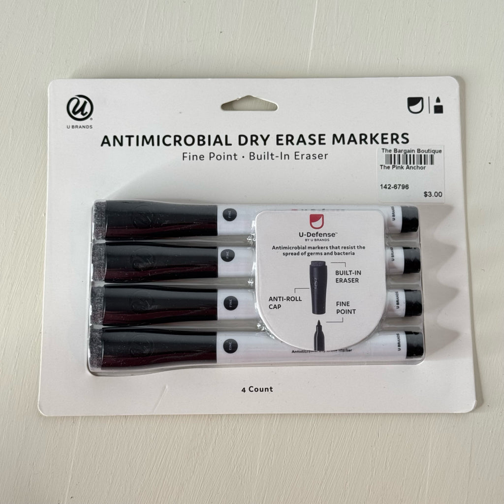 Antimicrobial Dry Erase Markers - Fine Point