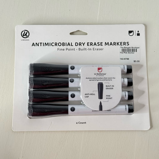Antimicrobial Dry Erase Markers - Fine Point