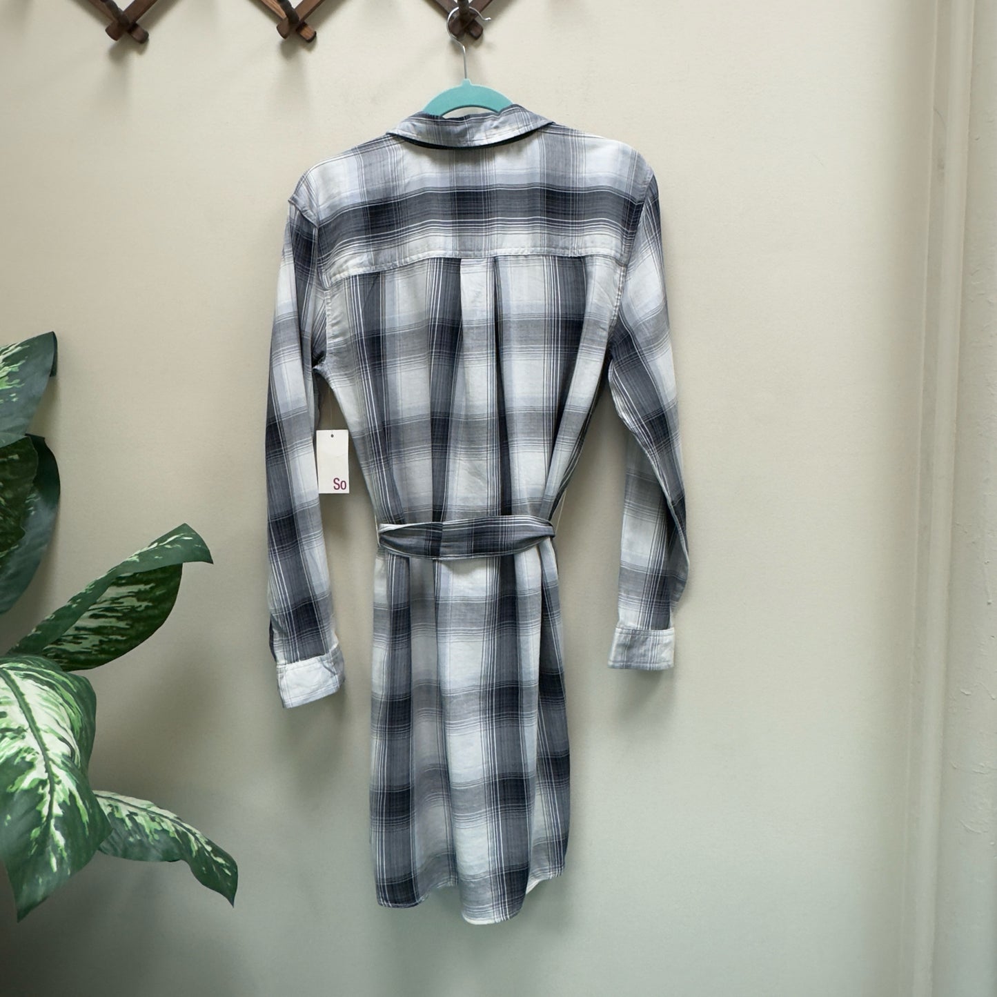 So Brand Plaid Shirt Dress - Size Medium