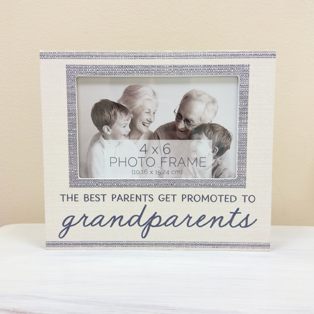 The Best Parents Gets Promoted To Grandparents Picture Frame