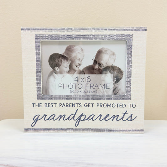 The Best Parents Gets Promoted To Grandparents Picture Frame