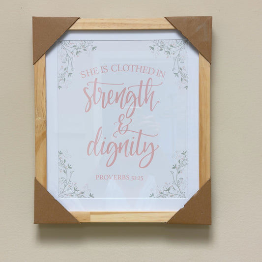 She Is Clothed In Strength & Dignity Wall Decor