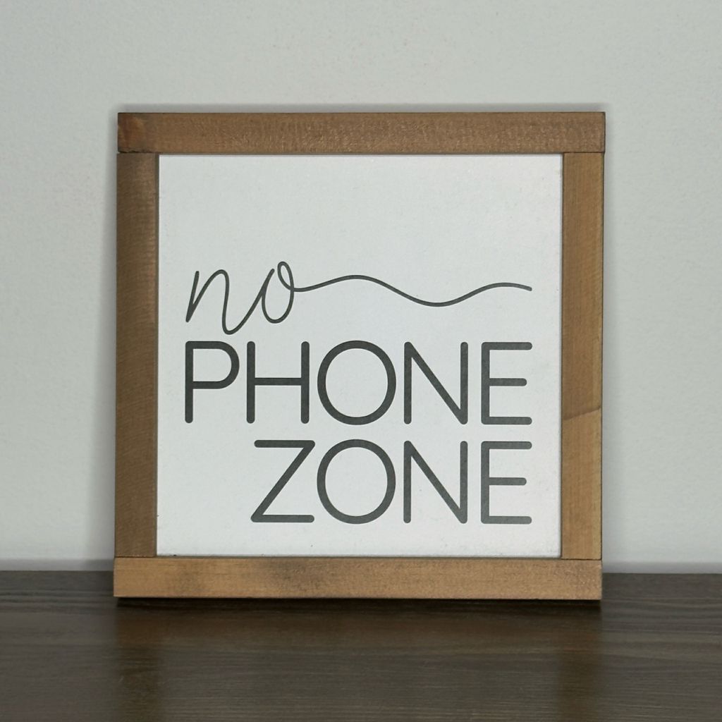 No Phone Zone Sign