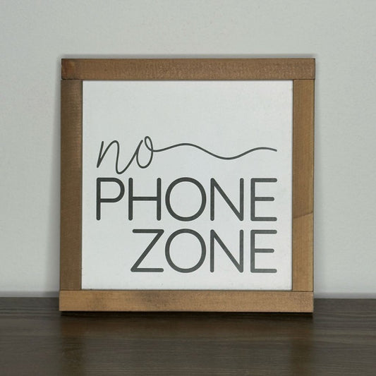 No Phone Zone Sign