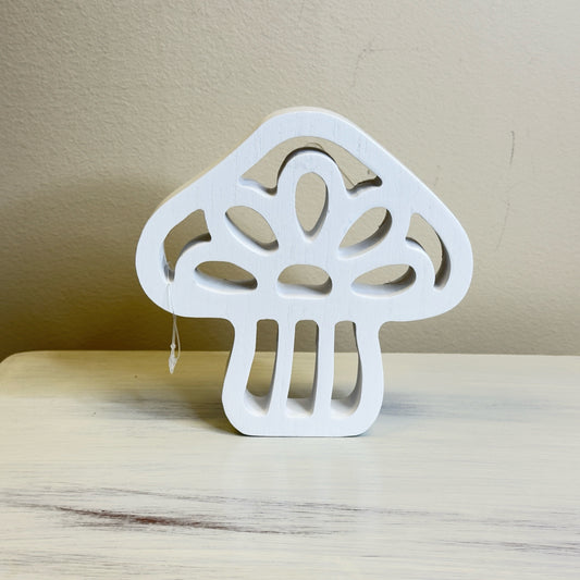 Wood Mushroom Decor