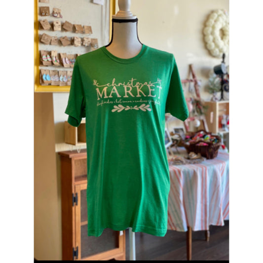 Christmas Market Graphic Tee - Size Large