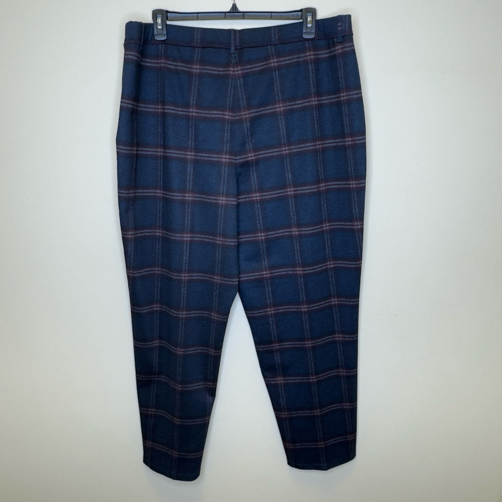 Susan Graver Plaid Pull-On Pants - Size 2X