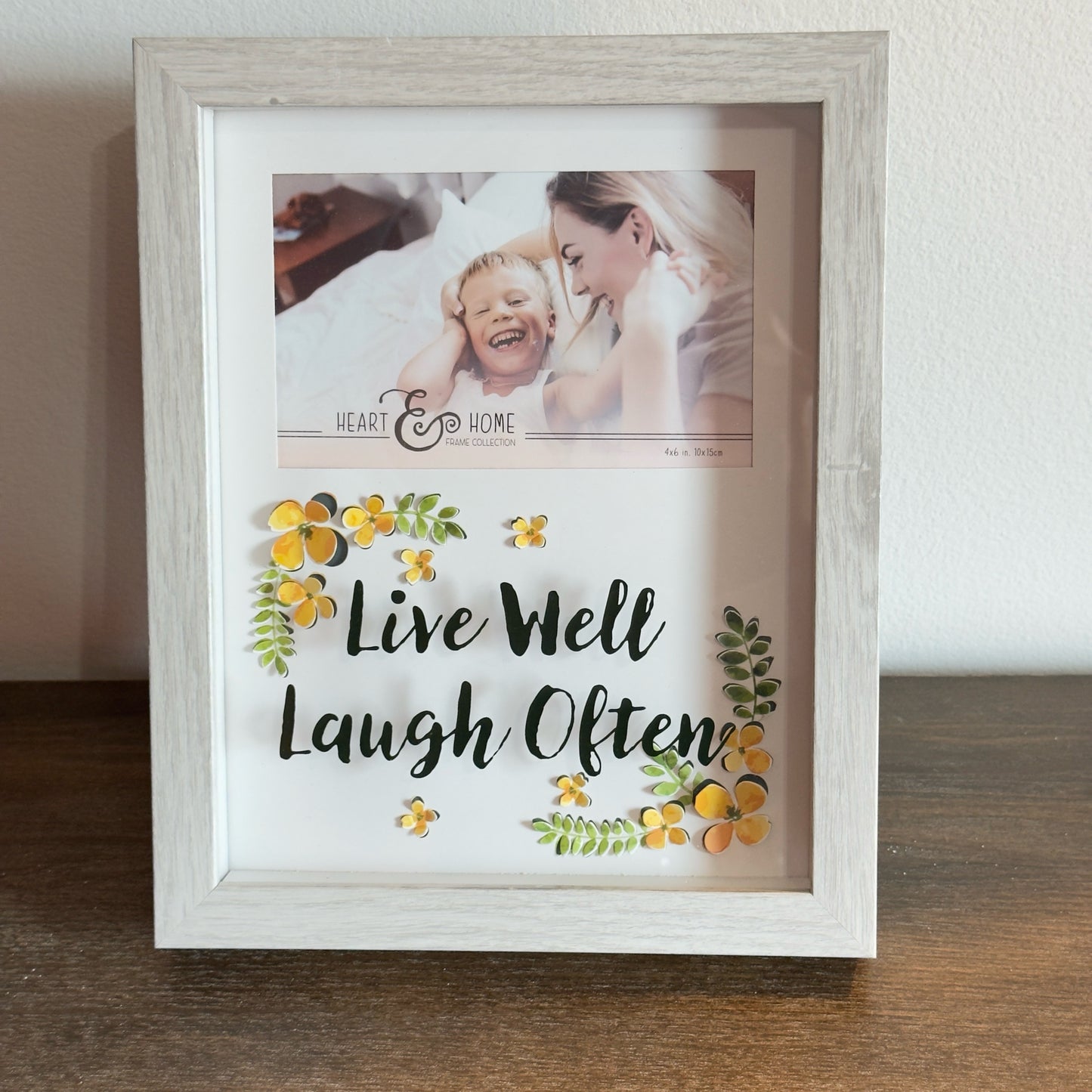 Live Well Laugh Often Picture Frame