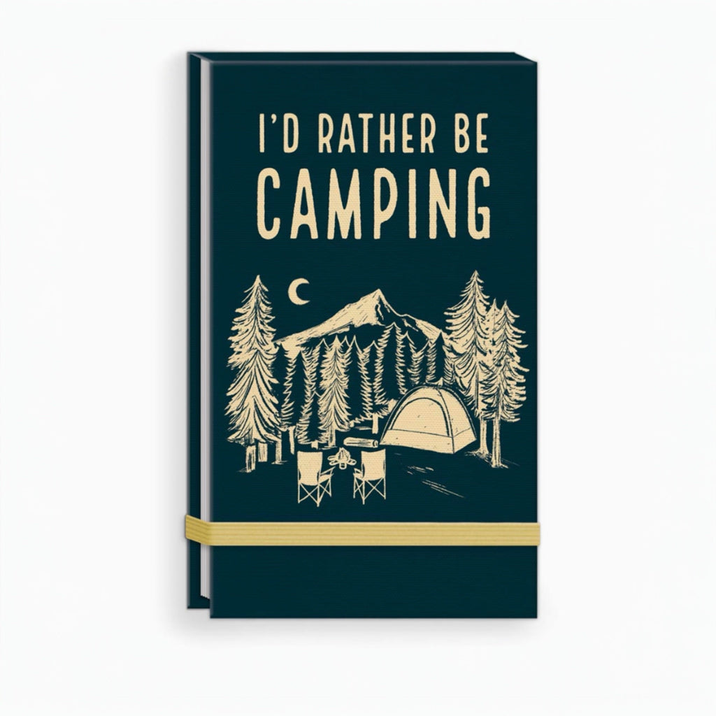 "I'd Rather Be Camping" Linen Covered List Pad