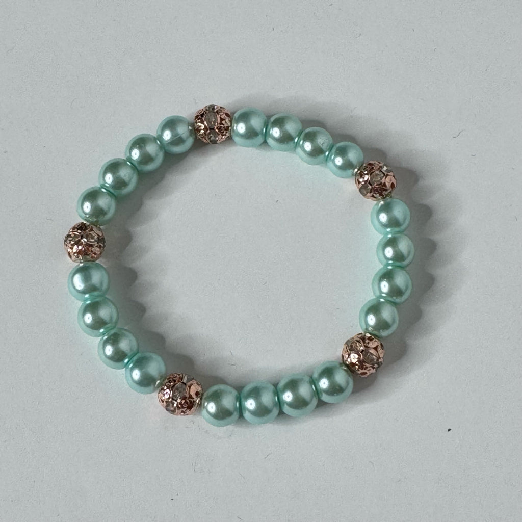 Inga Ann's Mint Pearll Bracelet